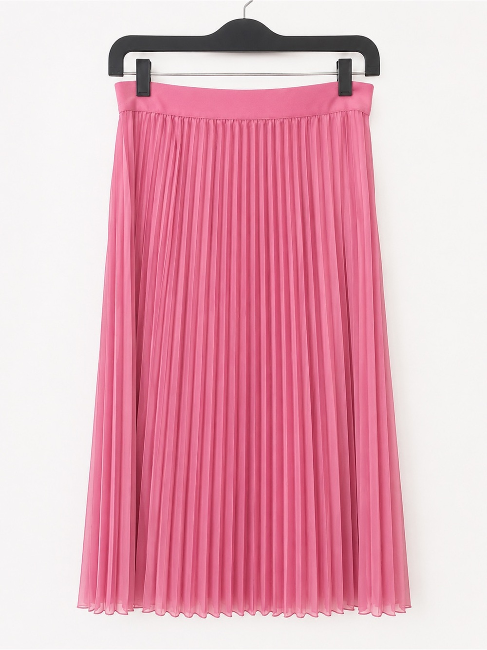 H&M Pink Pleated Midi Skirt - Picture 1 of 3
